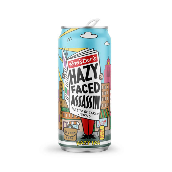 Hazy-Faced Assassin beer artwork