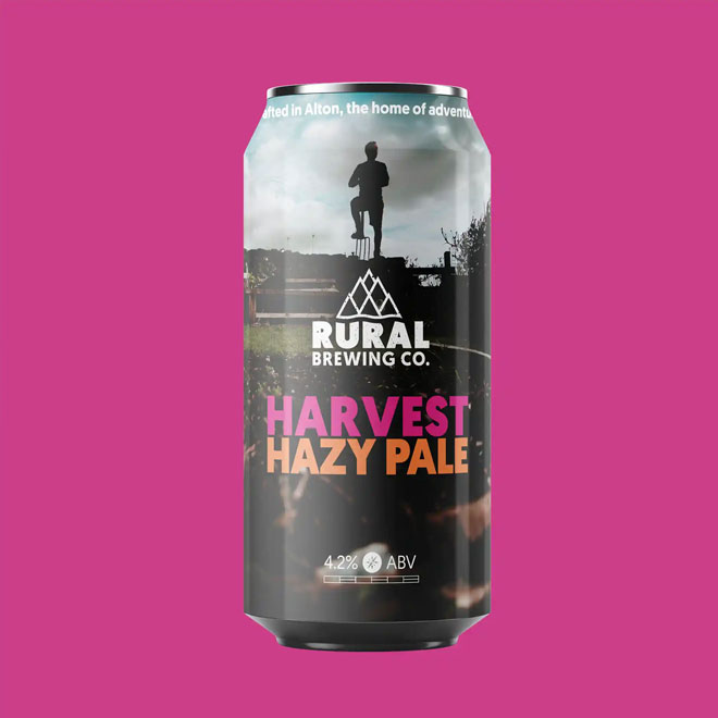 Harvest Hazy Pale beer artwork