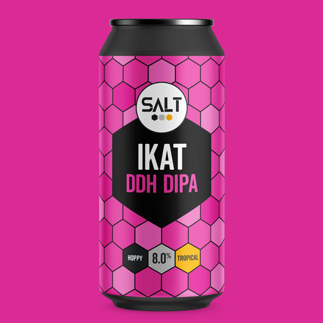 Ikat beer artwork