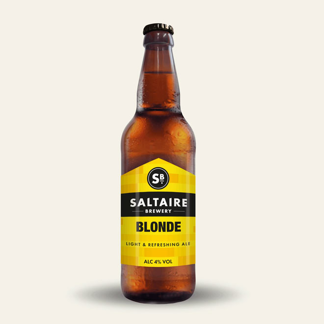 Saltaire Blonde beer artwork