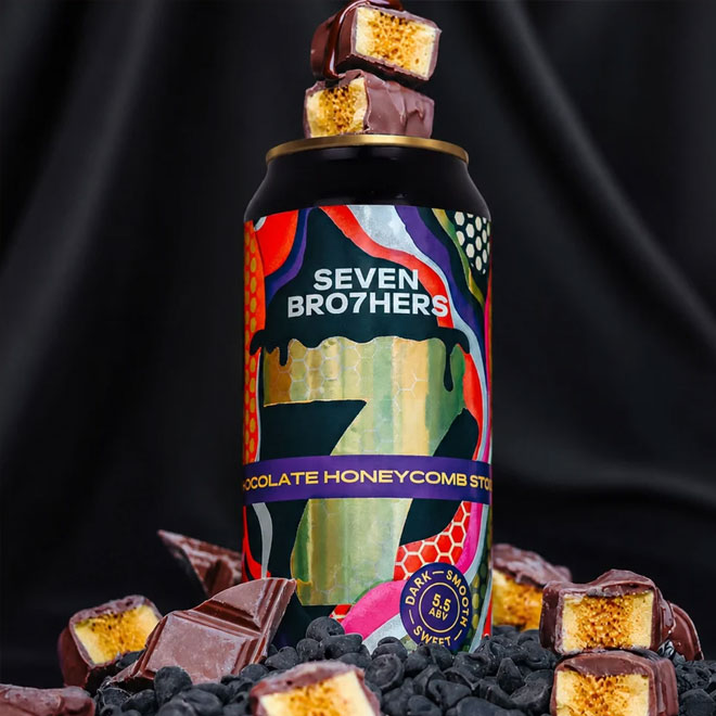 Chocolate Honeycomb beer artwork