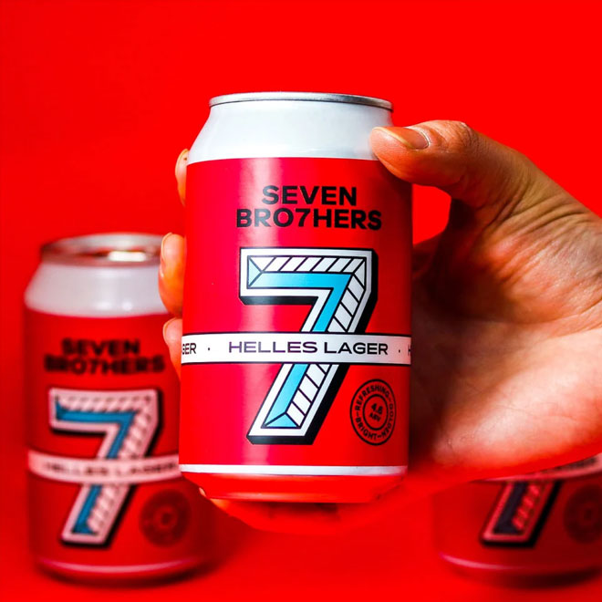 Artwork for Helles Lager by SEVEN BRO7HERS Brewing Co