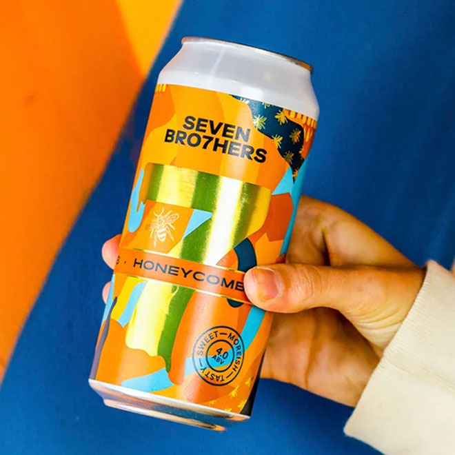 Honeycomb beer artwork