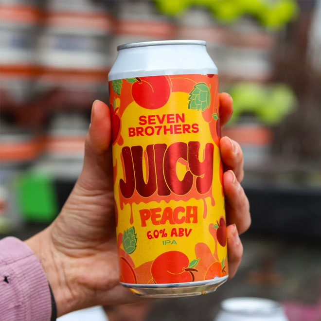Juicy Peach beer artwork