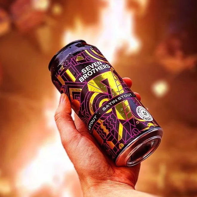 Artwork for Satin Stout by SEVEN BRO7HERS Brewing Co
