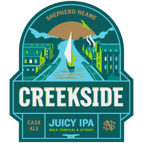 Creekside Juicy IPA beer artwork