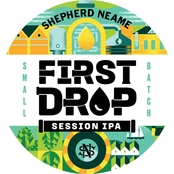First Drop Session IPA beer artwork