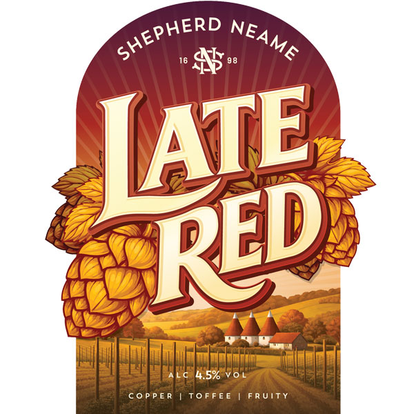 Late Red beer artwork