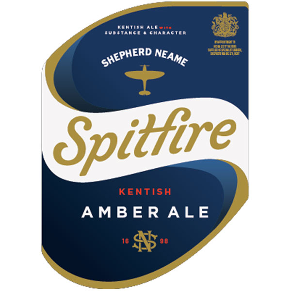 Spitfire Amber Ale beer artwork