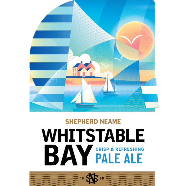Whitstable Bay Pale Ale beer artwork