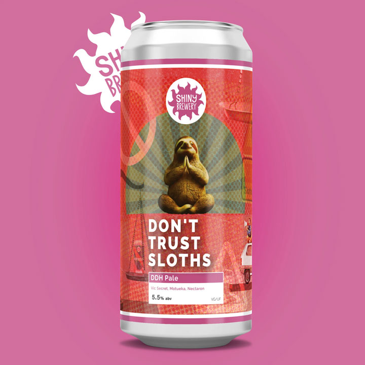 Don't Trust Sloths beer artwork