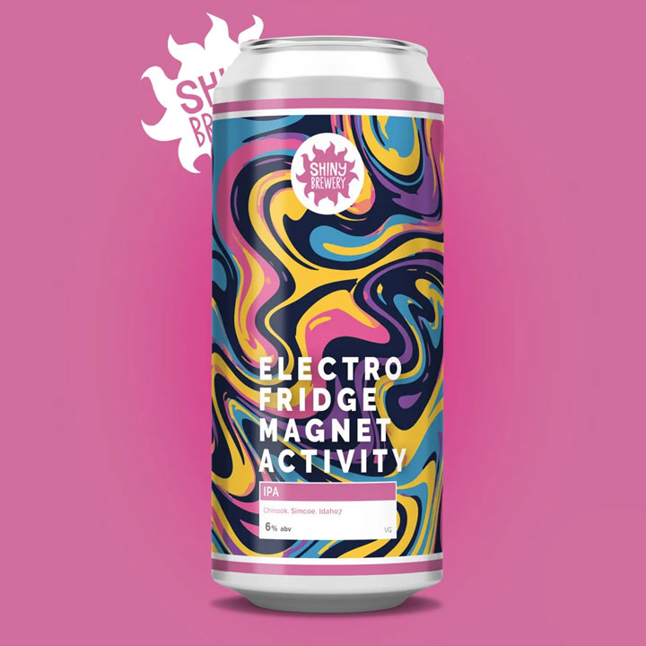 Electro Fridge Magnet Activity beer artwork