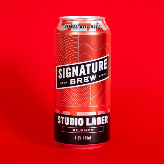 Studio Lager beer artwork