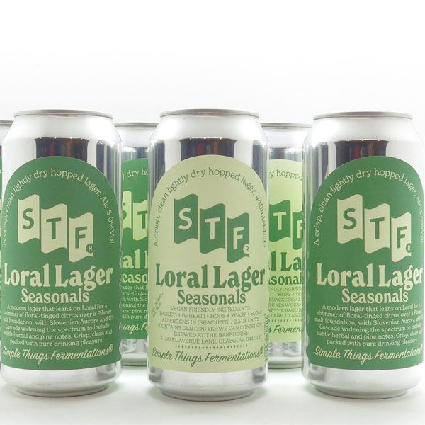 Loral Lager beer artwork
