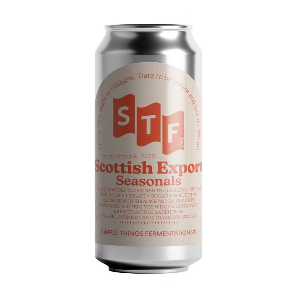 Scottish Export With Spruce Tips beer artwork