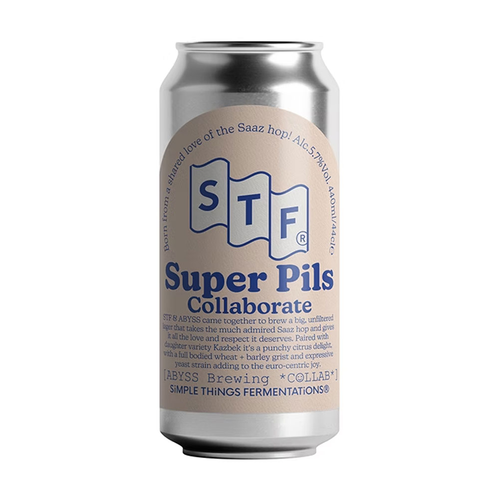STF x ABYSS Super Pils beer artwork