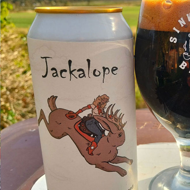 Jackalope beer artwork