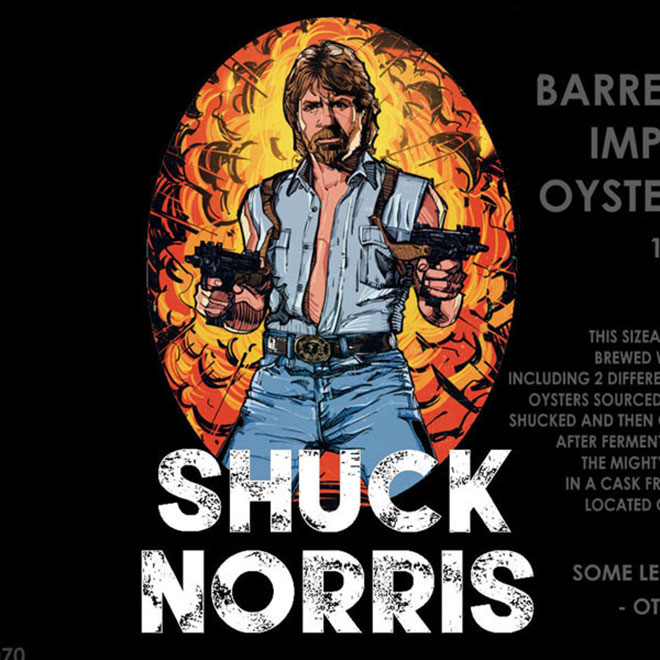 Shuck Norris beer artwork