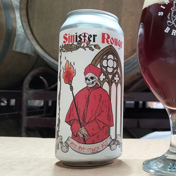 Sinister Rouge beer artwork