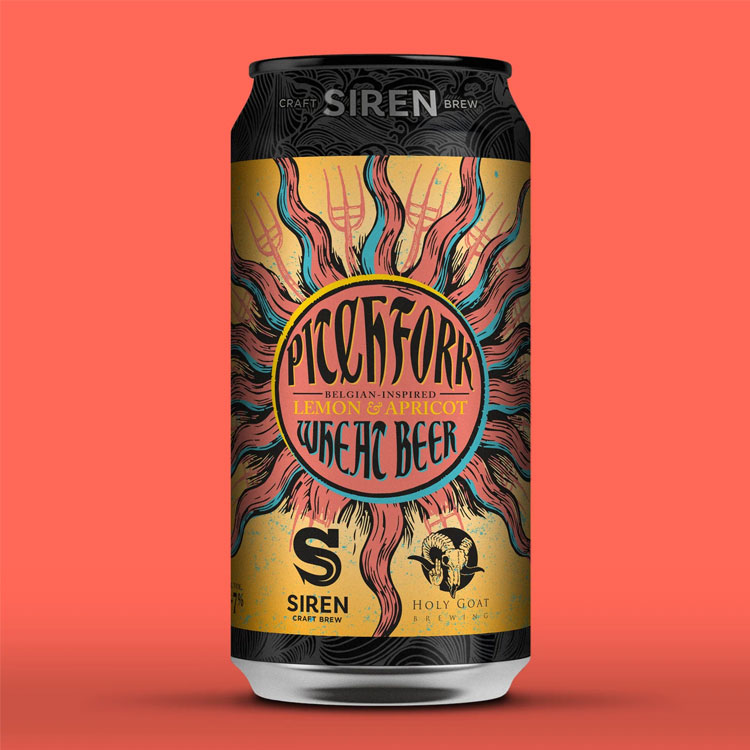 Pitchfork beer artwork