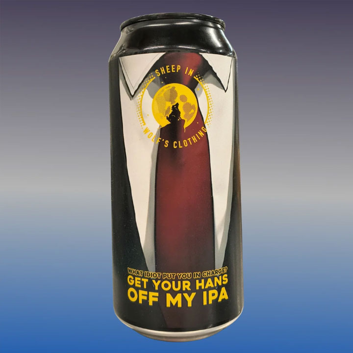 Get Your Hans Off My IPA beer artwork