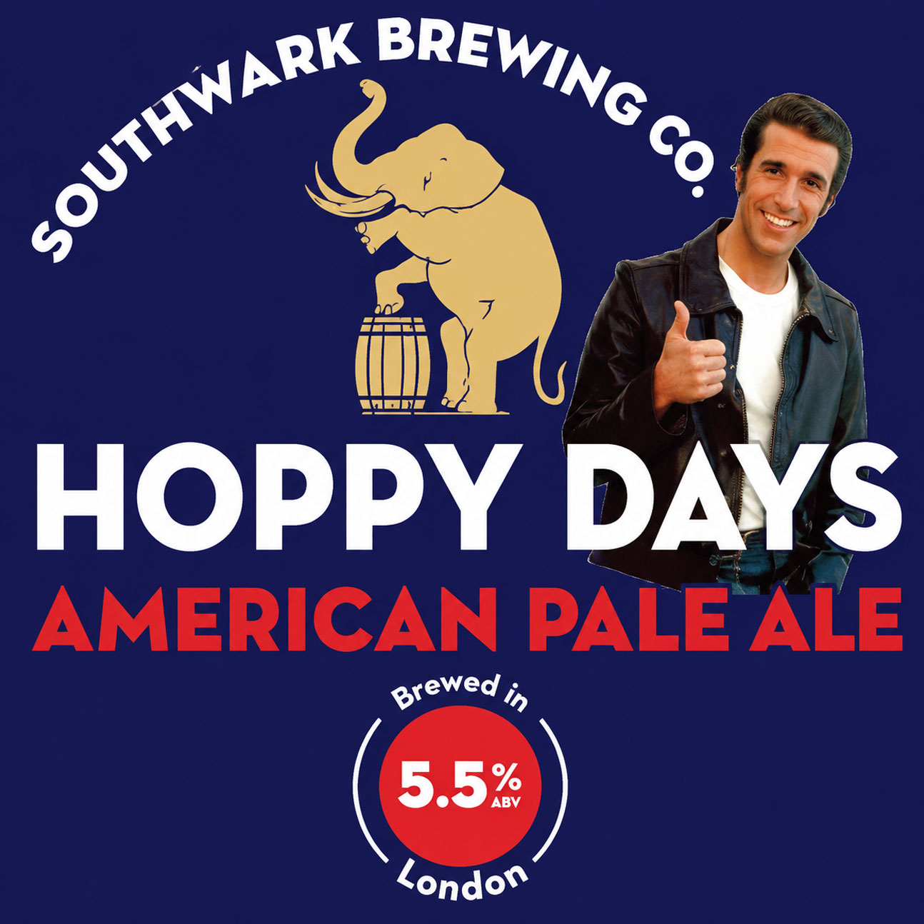 Hoppy Days beer artwork