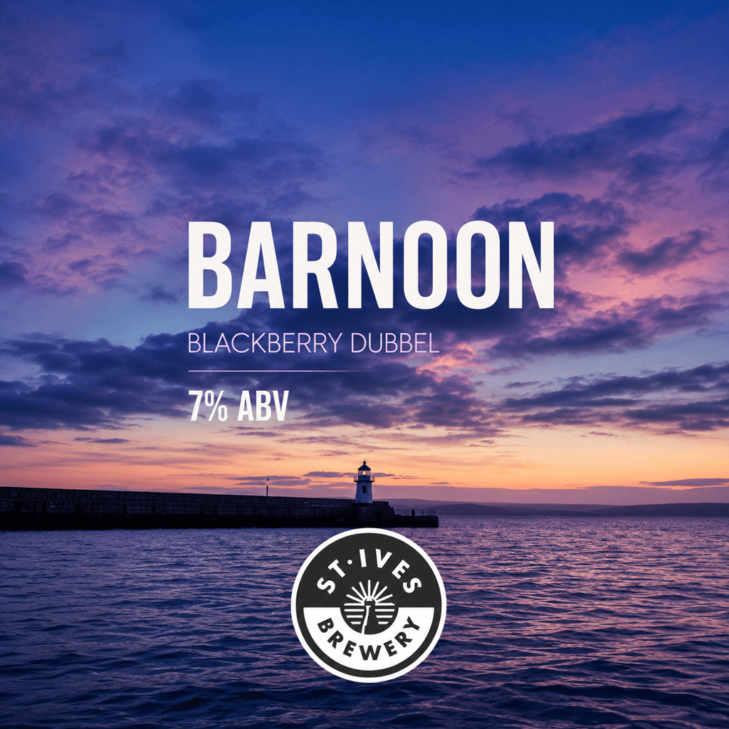 Barnoon Blackberry Belgian Dubbel beer artwork