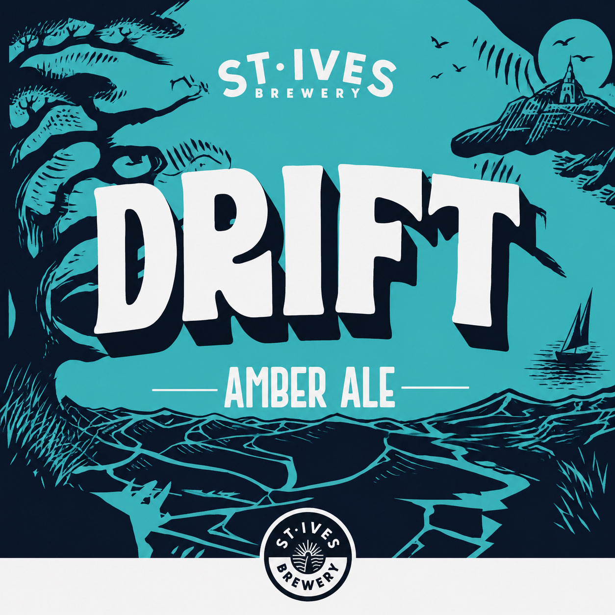 Drift Amber Ale beer artwork