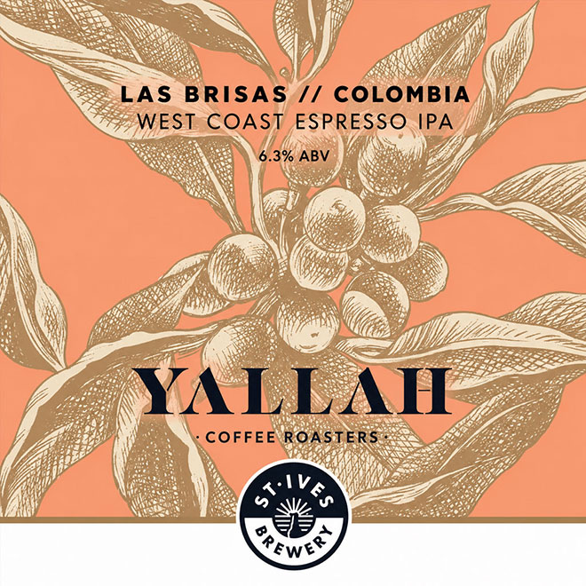 St Ives Brewery x Yallah West Coast Espresso IPA beer artwork