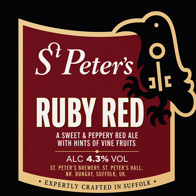 Ruby Red Ale beer artwork