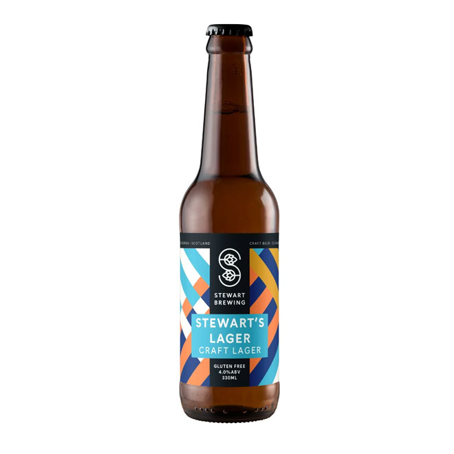 Stewart's Lager beer artwork