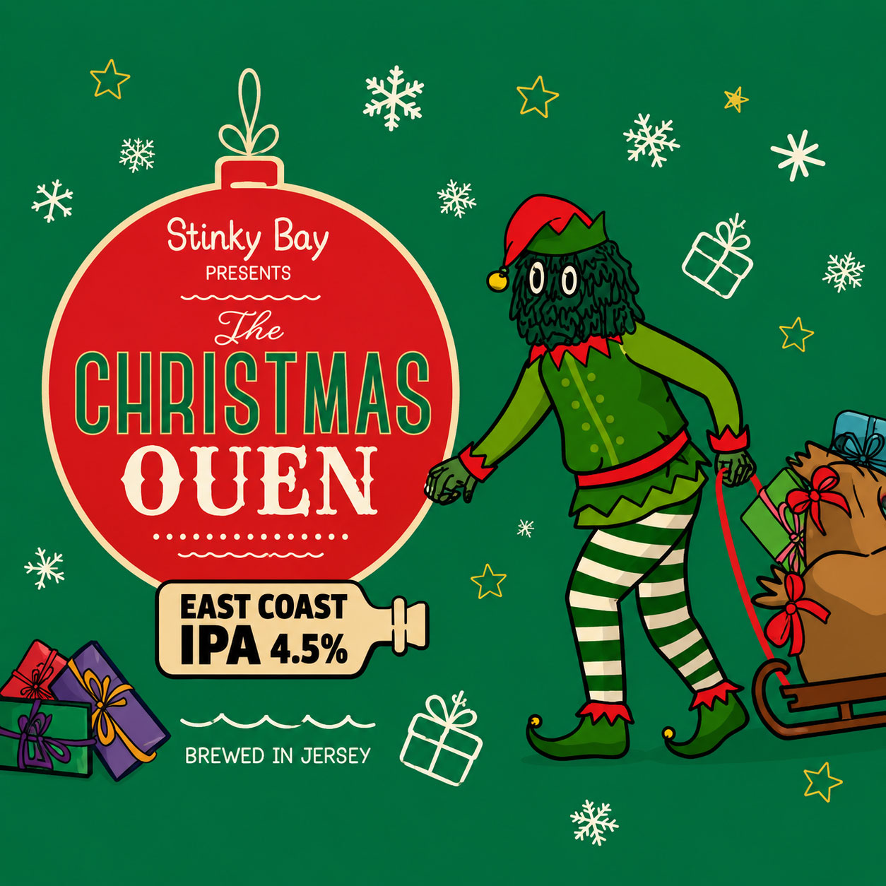 The Christmas Ouen beer artwork