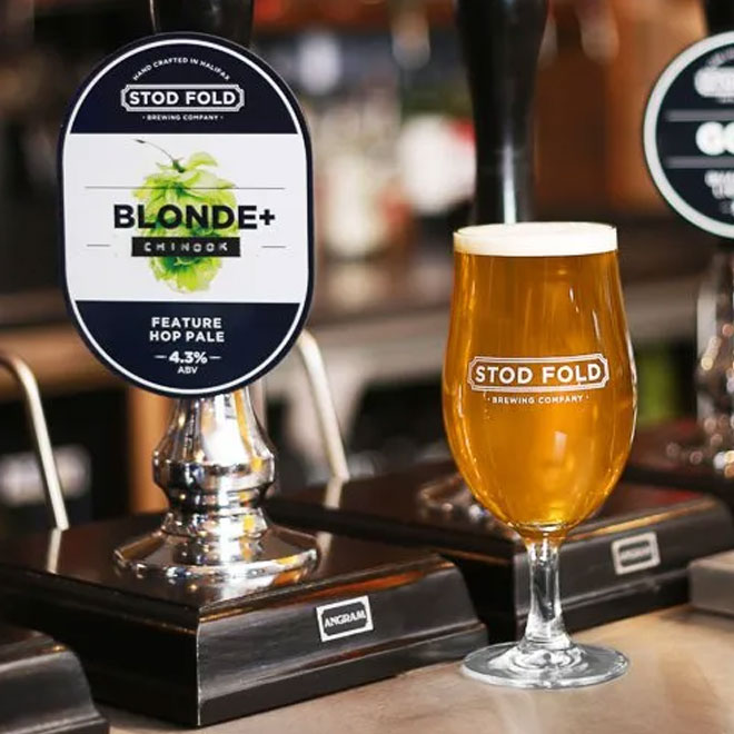 Stod Fold Blonde+ beer artwork