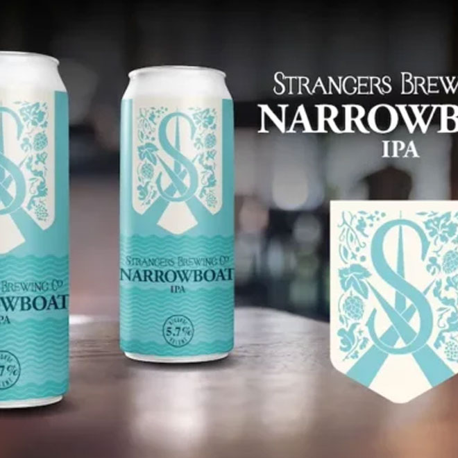 Narrowboat IPA beer artwork