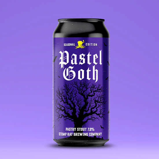 Pastel Goth beer artwork