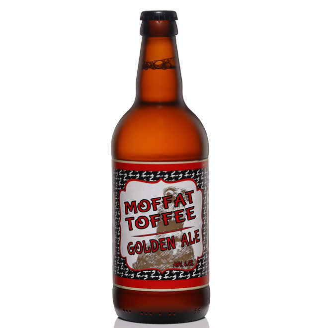 Moffat Toffee Golden Ale beer artwork