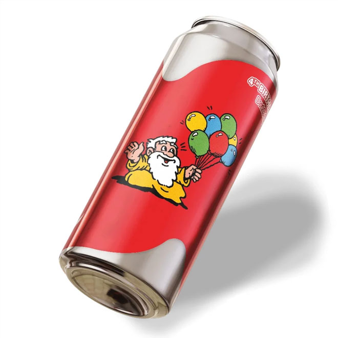 Artwork for 4th Birthday DIPA by Sureshot Brewing
