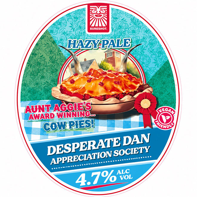 Desperate Dan Appreciation Society beer artwork
