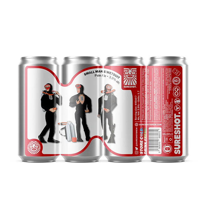 Small Man's Wetsuit beer artwork