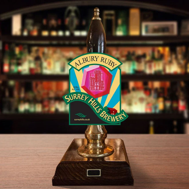 Albury Ruby beer artwork