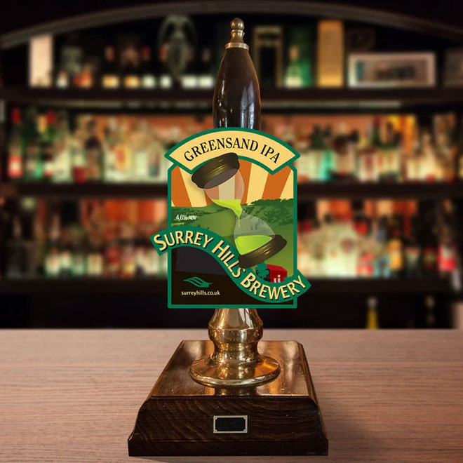 Greensand IPA beer artwork
