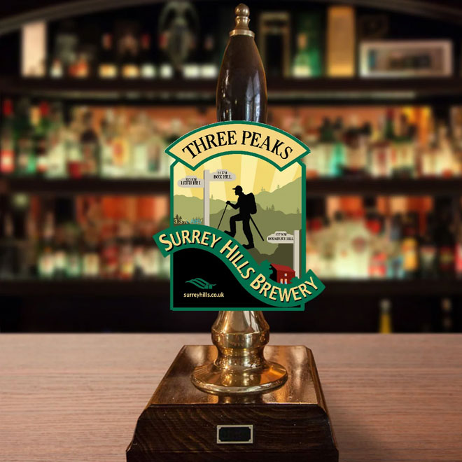 Three Peaks beer artwork