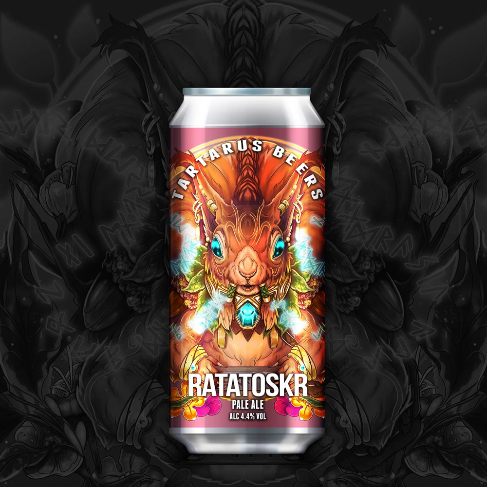 Ratatoskr beer artwork