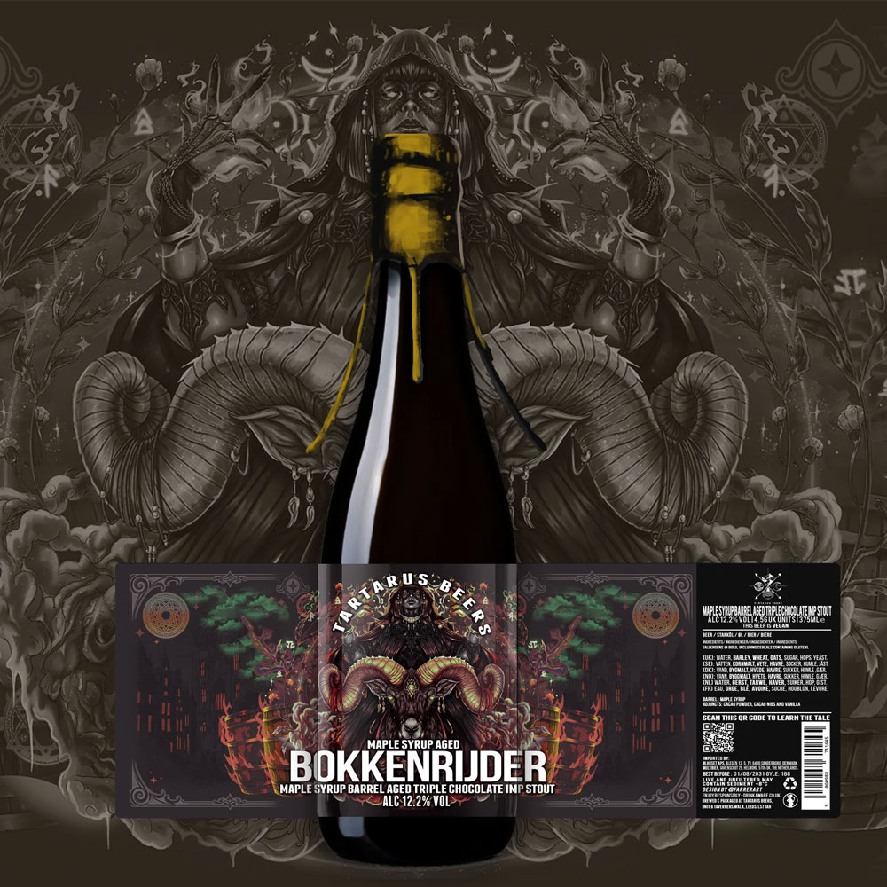Maple Syrup BA Bokkenrijder beer artwork