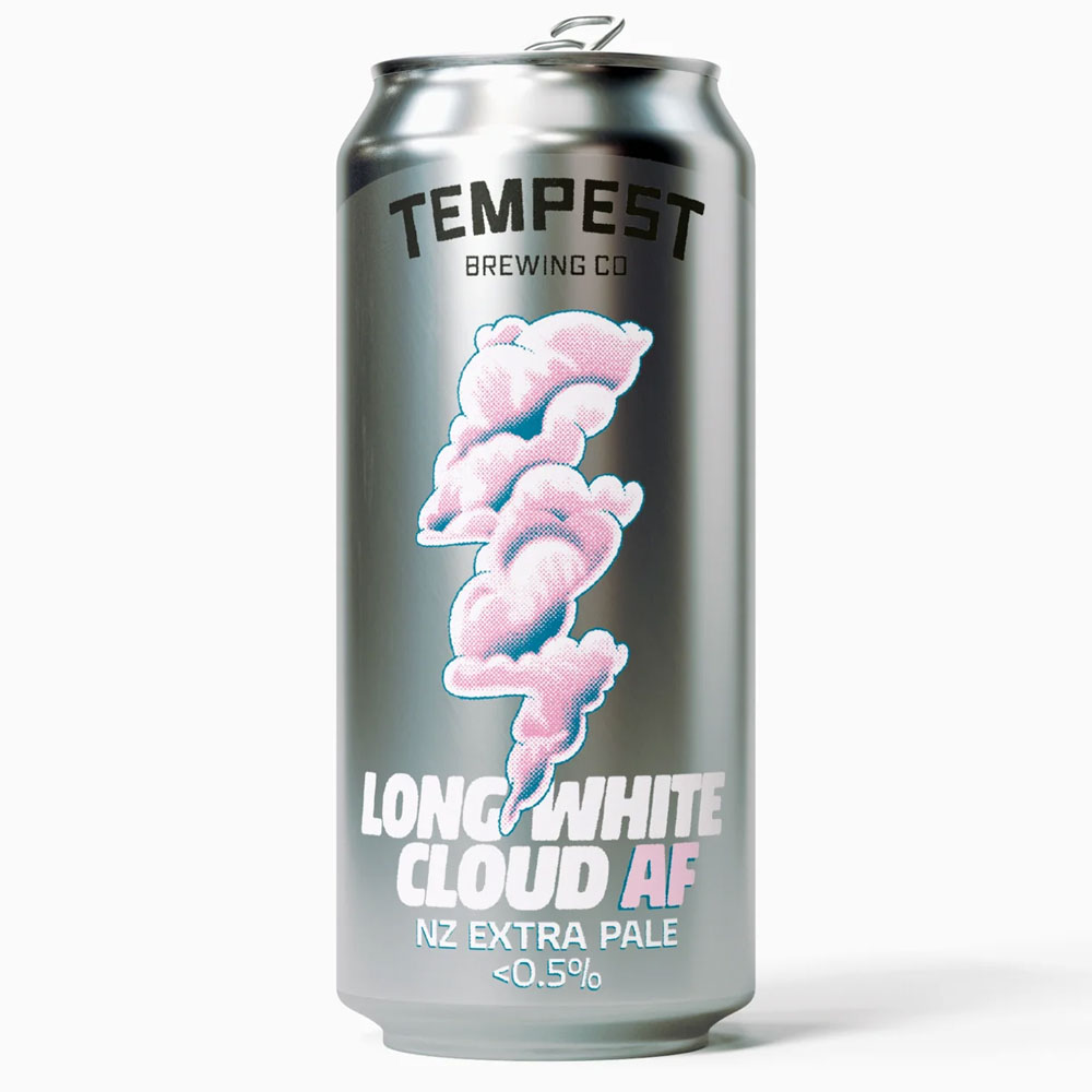AF Long White Cloud beer artwork