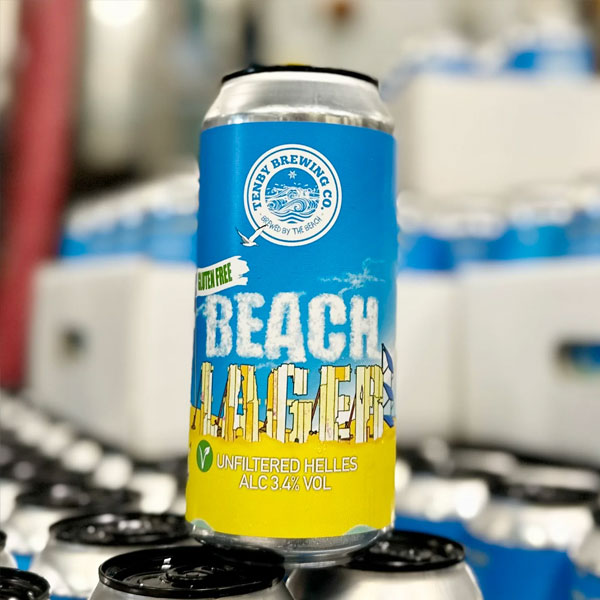 Beach Lager beer artwork