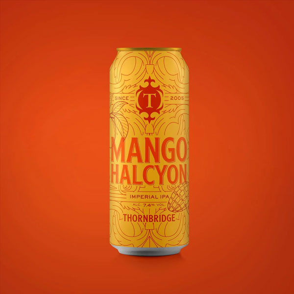 Mango Halcyon beer artwork