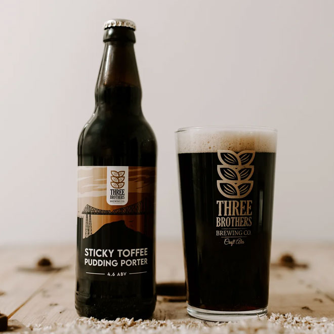 Sticky Toffee beer artwork