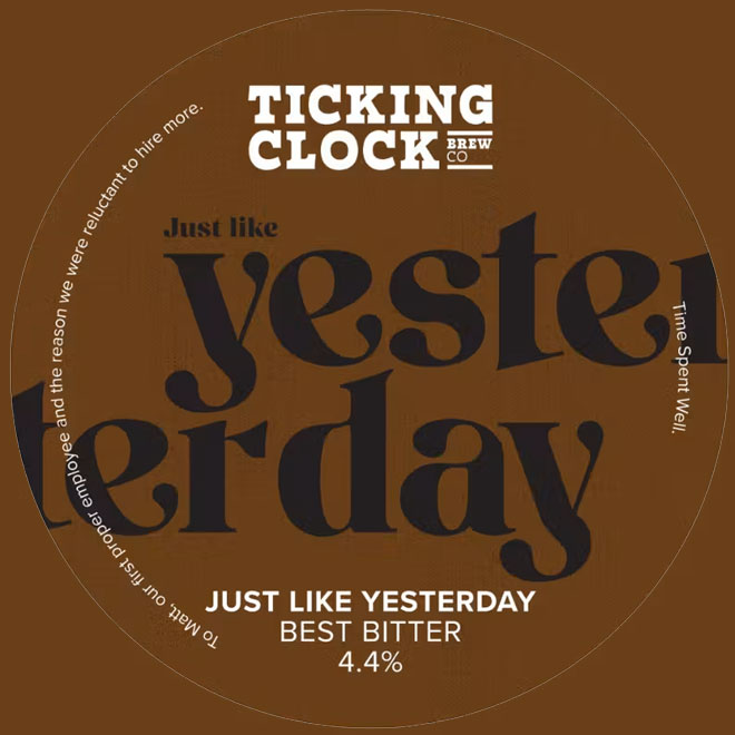 Just Like Yesterday beer artwork