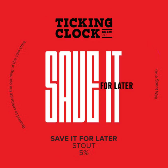Save It For Later beer artwork
